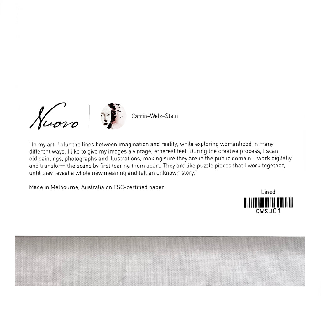 Artisan journal with unique artwork by Catrin-Welz-Stein.