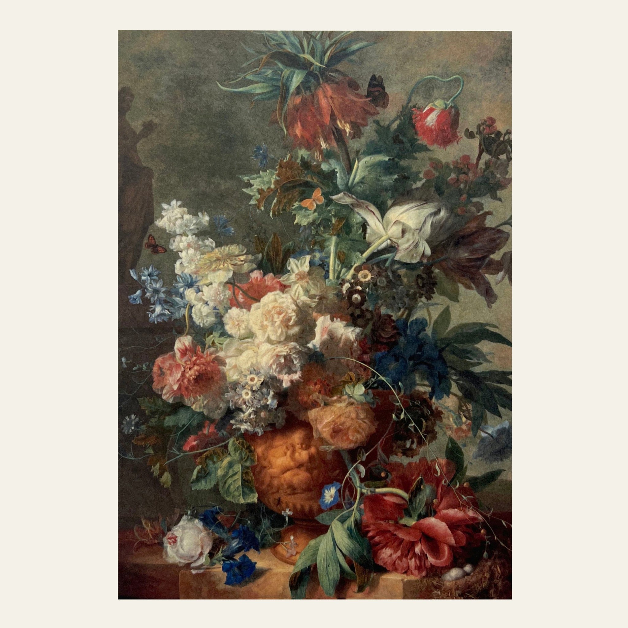 A 'Baroque bloom' card featuring a lavish floral embellishment by Studio Nuovo that's reminiscent of the 17th century.