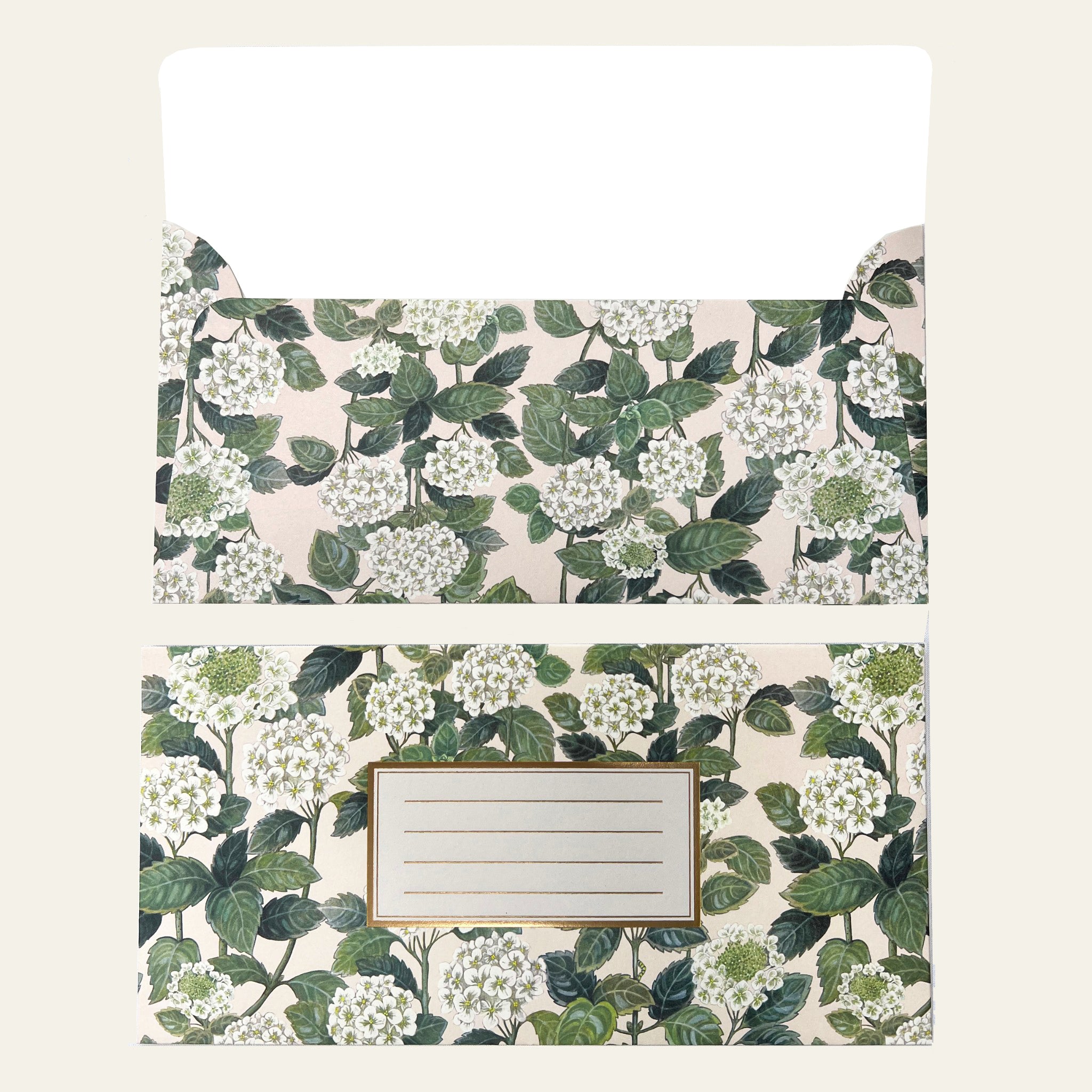 Designer envelopes for writing set (left) by Bespoke Letterpress.