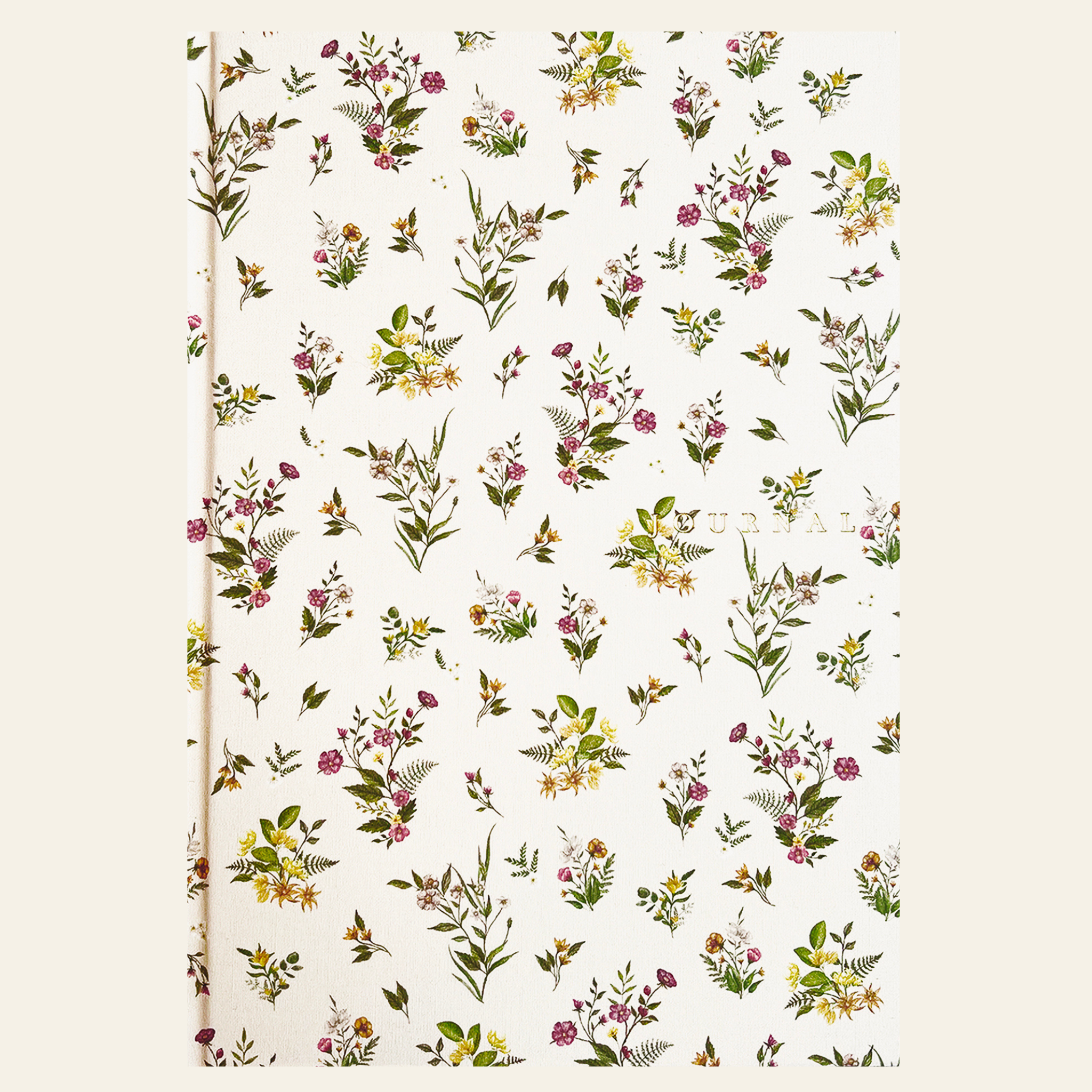 Luxury linen-bound journal 'Botanical Blooms' by Bespoke Letterpress.