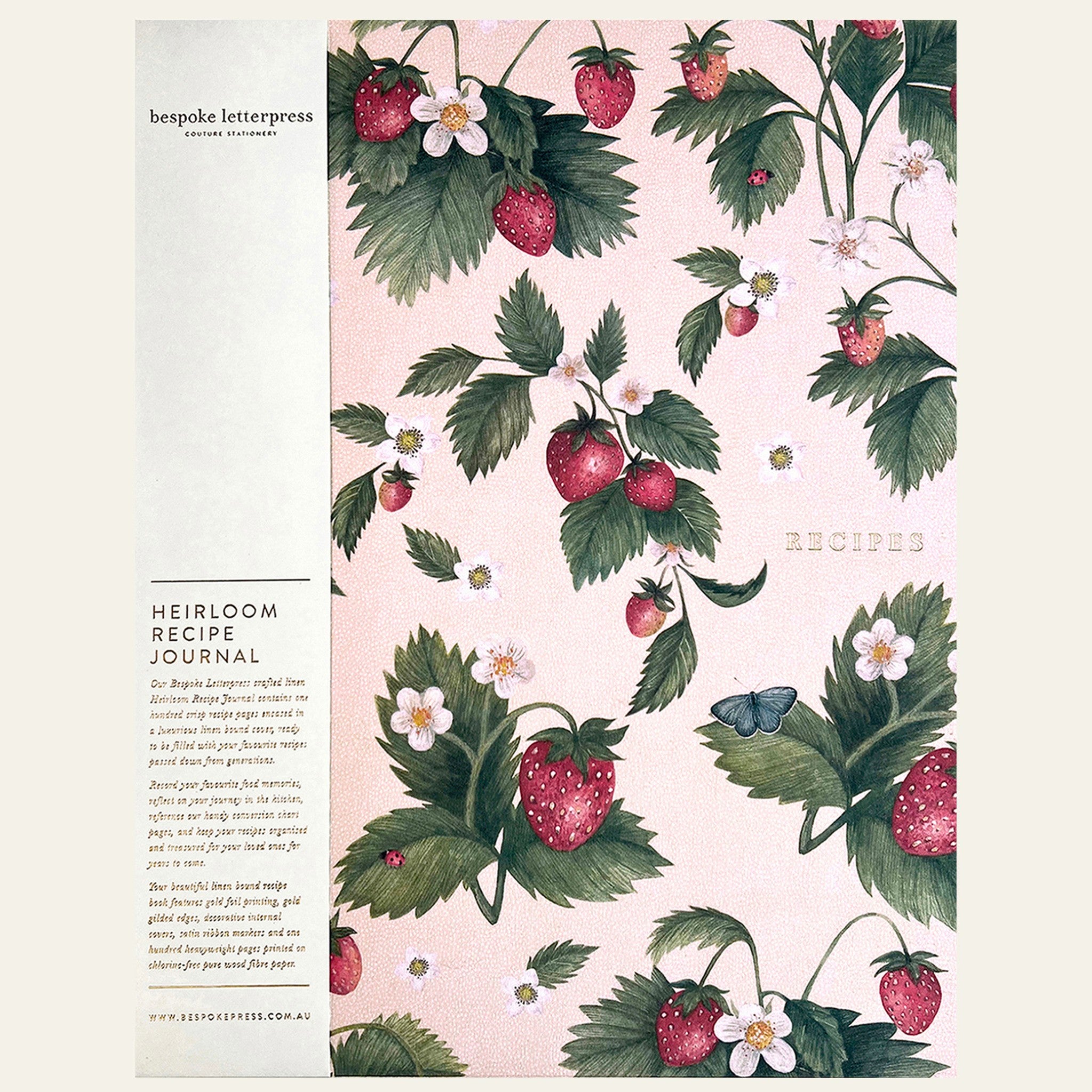 The long-awaited Heirloom Recipe Journal from Australia's Bespoke Letterpress.