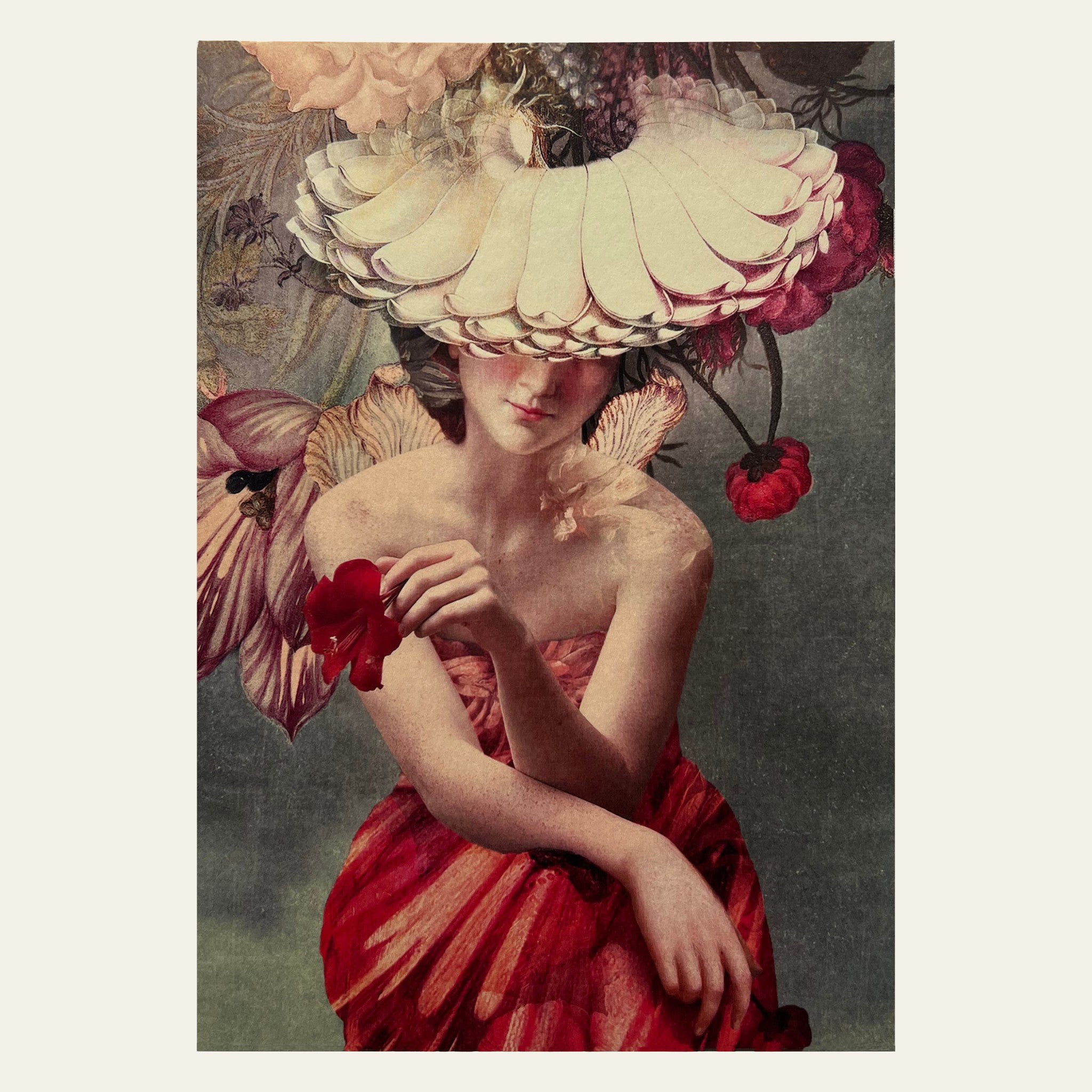 Striking card called 'Blooming scent' by international artist Catrin Welz-Stein.
