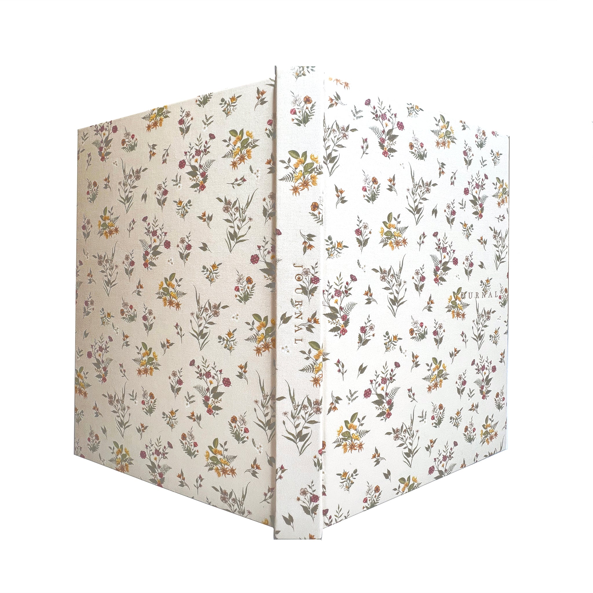 Luxury linen-bound journal 'Botanical Blooms' by Bespoke Letterpress.