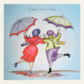 Greeting card 'rain or shine' for a friend by Vevoke.