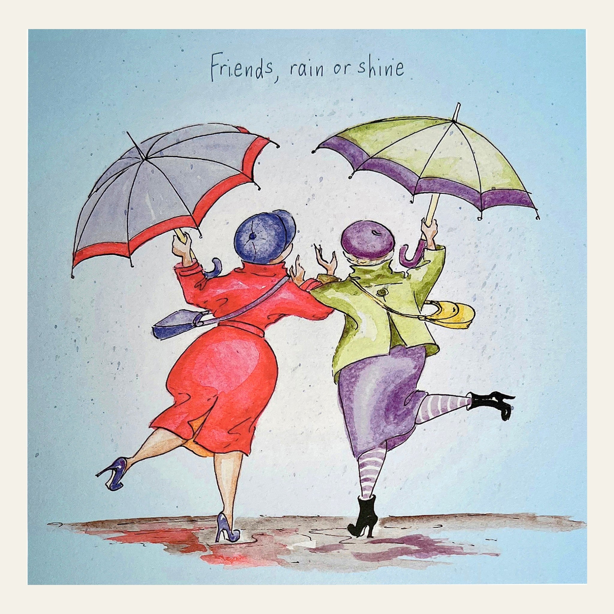 Rain or shine, we'll always be there for you and here's a sweet  Vevoke card to make you smile.