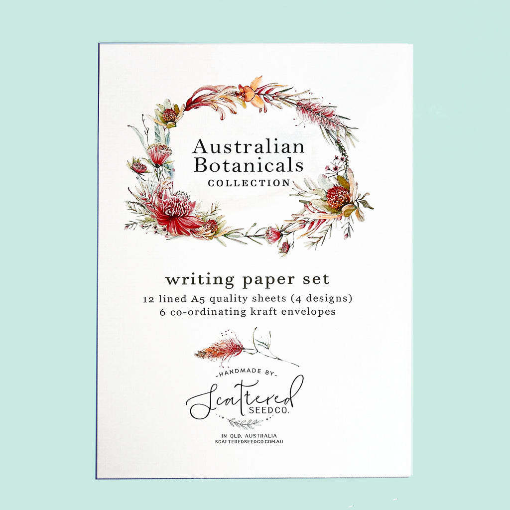 Australian paper letter-writing set by Scattered Seed Co.
