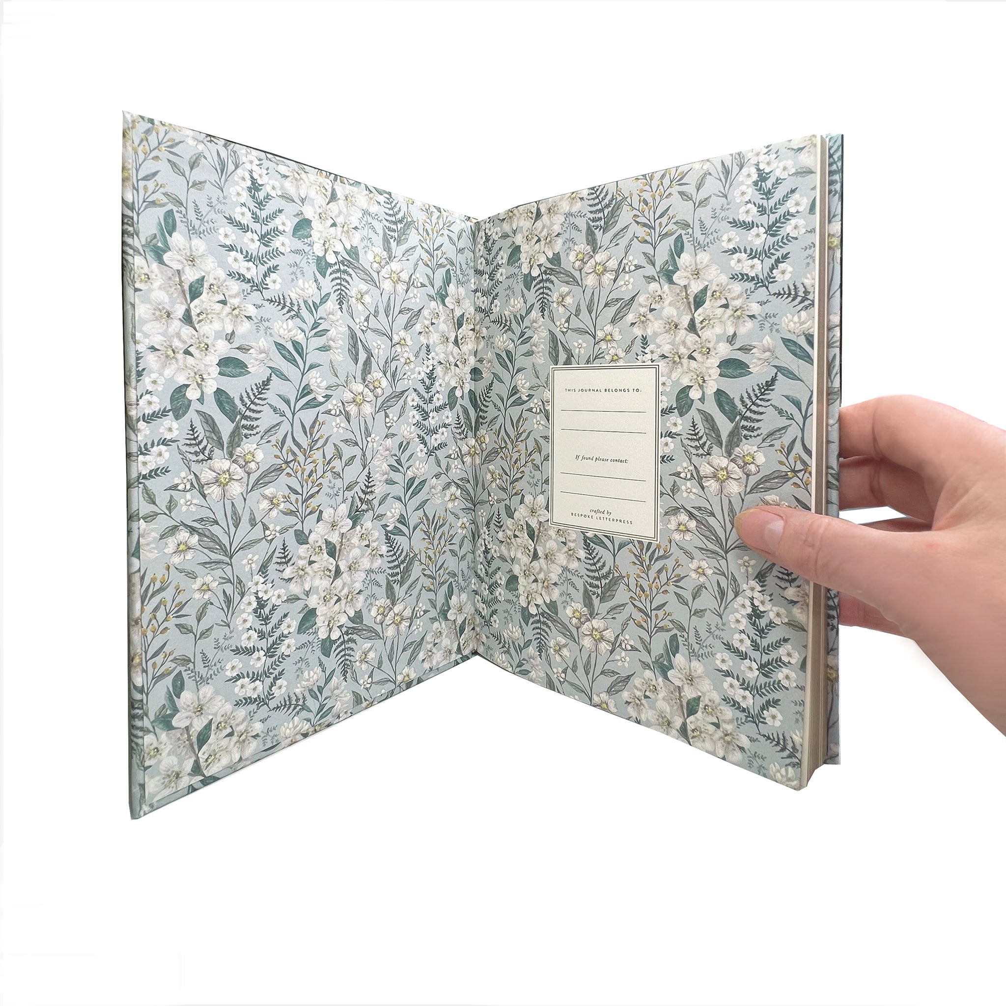 Linen-covered journal by Bespoke Letterpress.