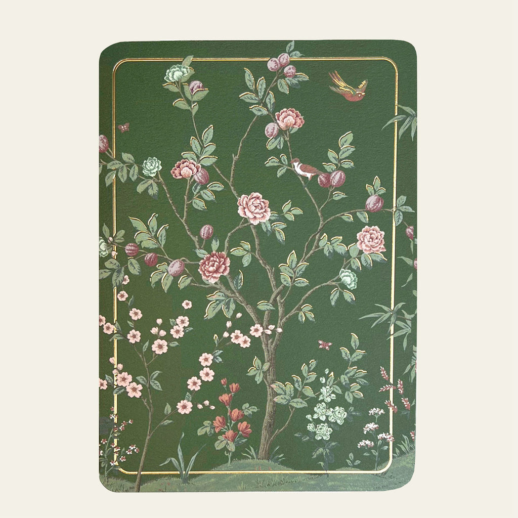 Card from the Laura Ashley Eglantine Wallpaper Collection.