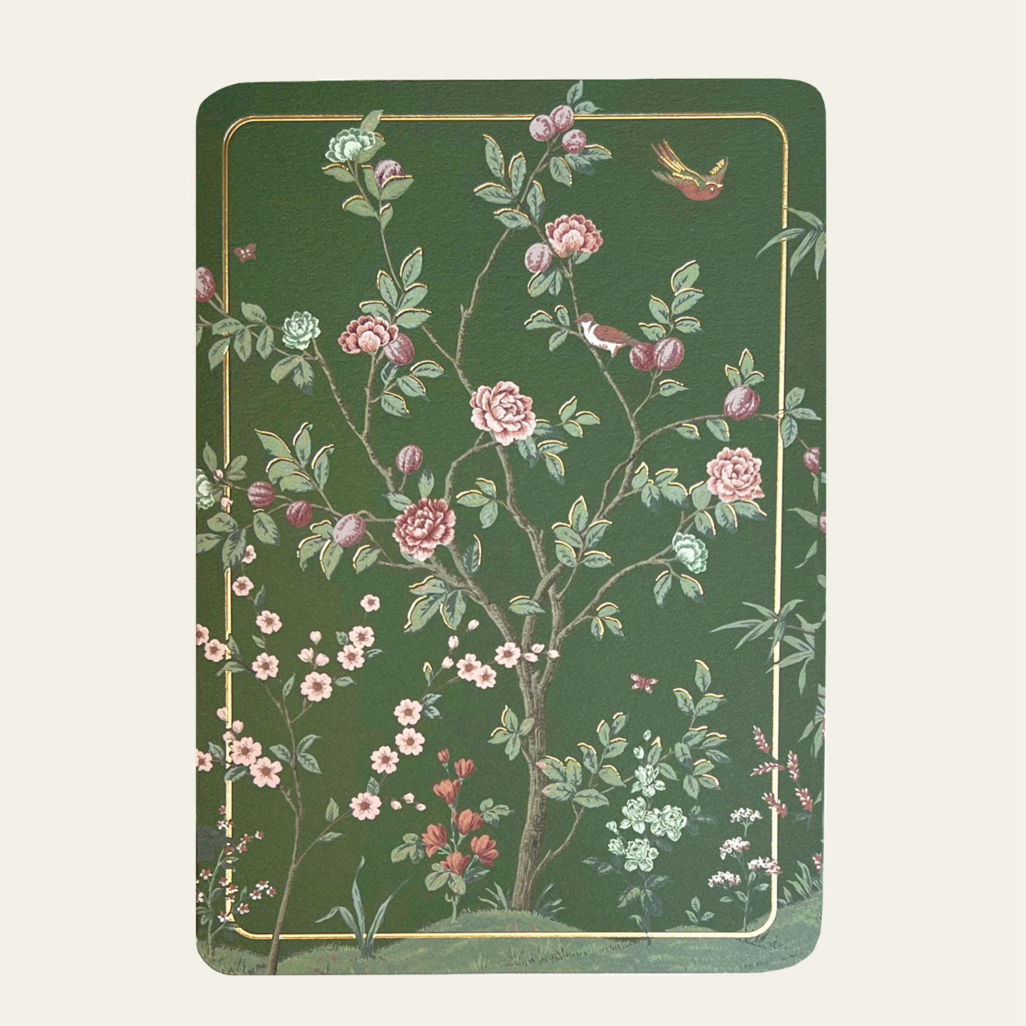 Card from the Laura Ashley Eglantine Wallpaper Collection.
