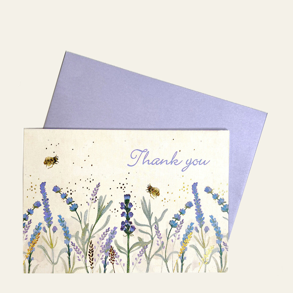 Lavender and Honey (14) note cards by Peter Pauper Press, New York.