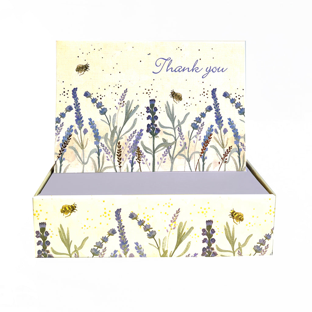 Lavender and Honey (14) note cards by Peter Pauper Press, New York.