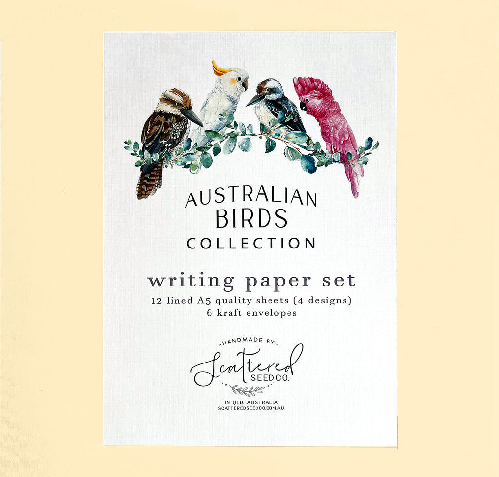 Australian paper letter-writing set by Scattered Seed Co.