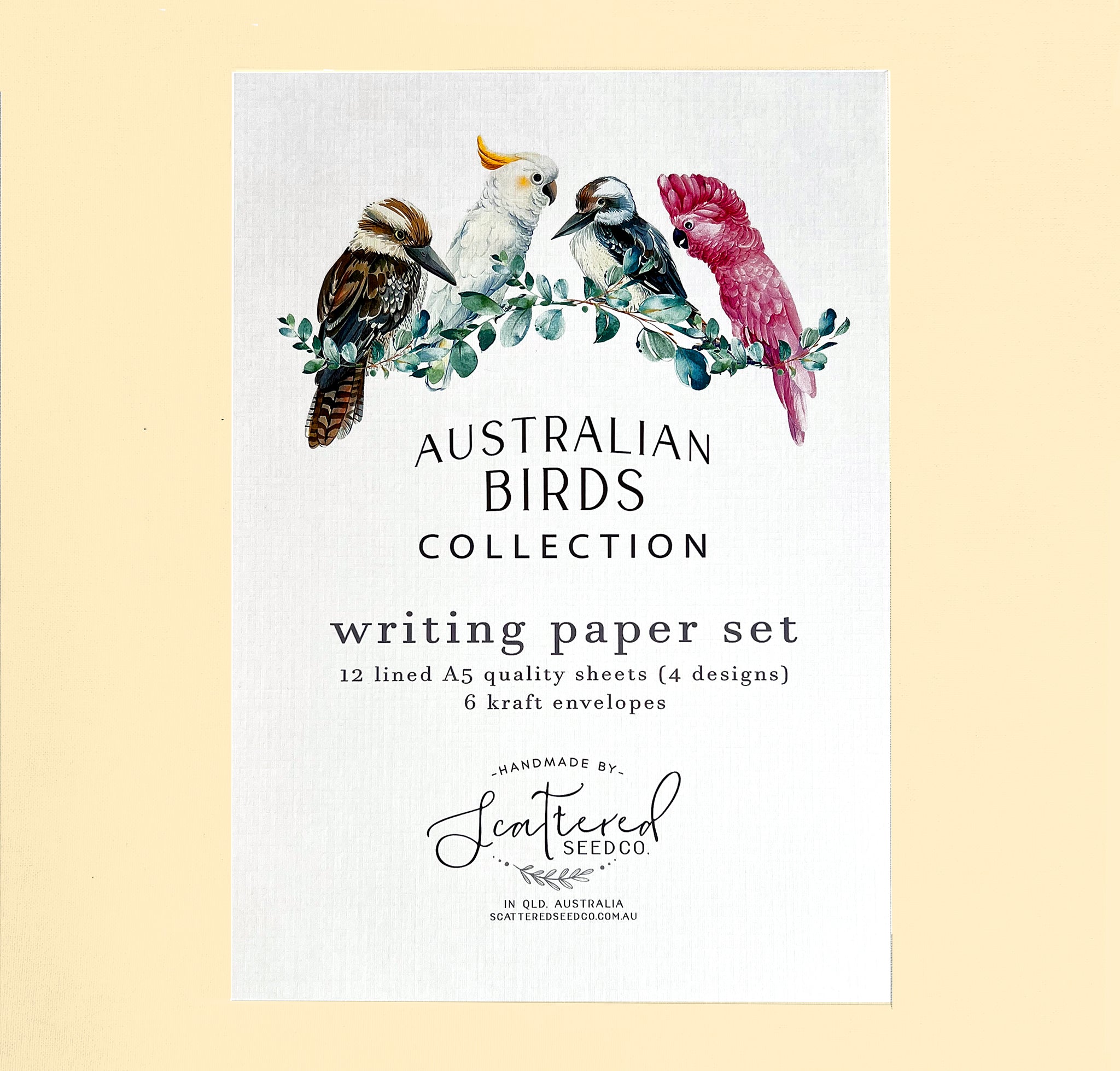 Australian paper letter-writing set by Scattered Seed Co.