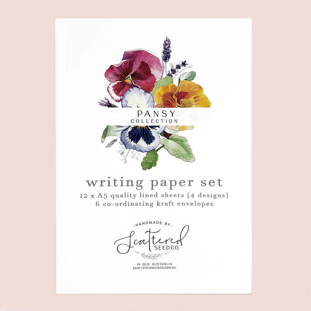 Australian paper letter-writing set by Scattered Seed Co.