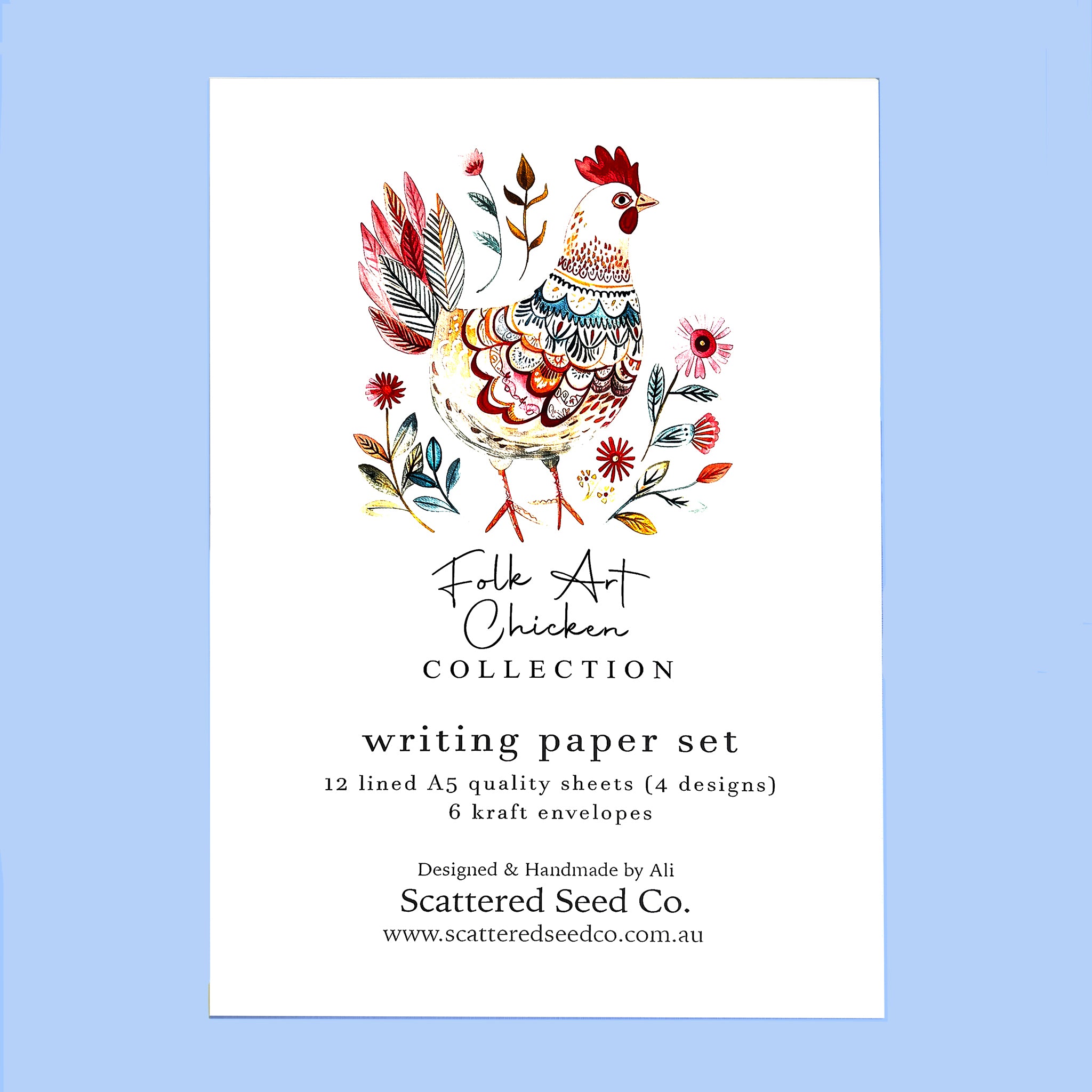 Australian paper letter-writing set by Scattered Seed Co.