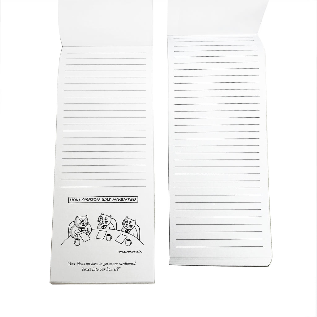 Cartoon notepad from the American newspaper, The New Yorker.