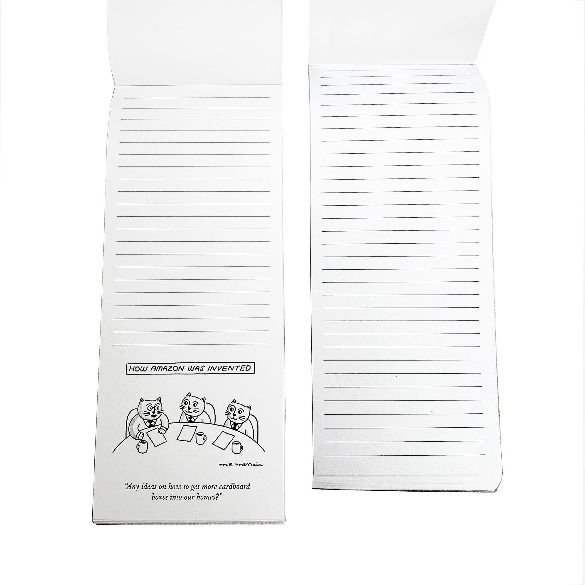 Cartoon notepad from the American newspaper, The New Yorker.