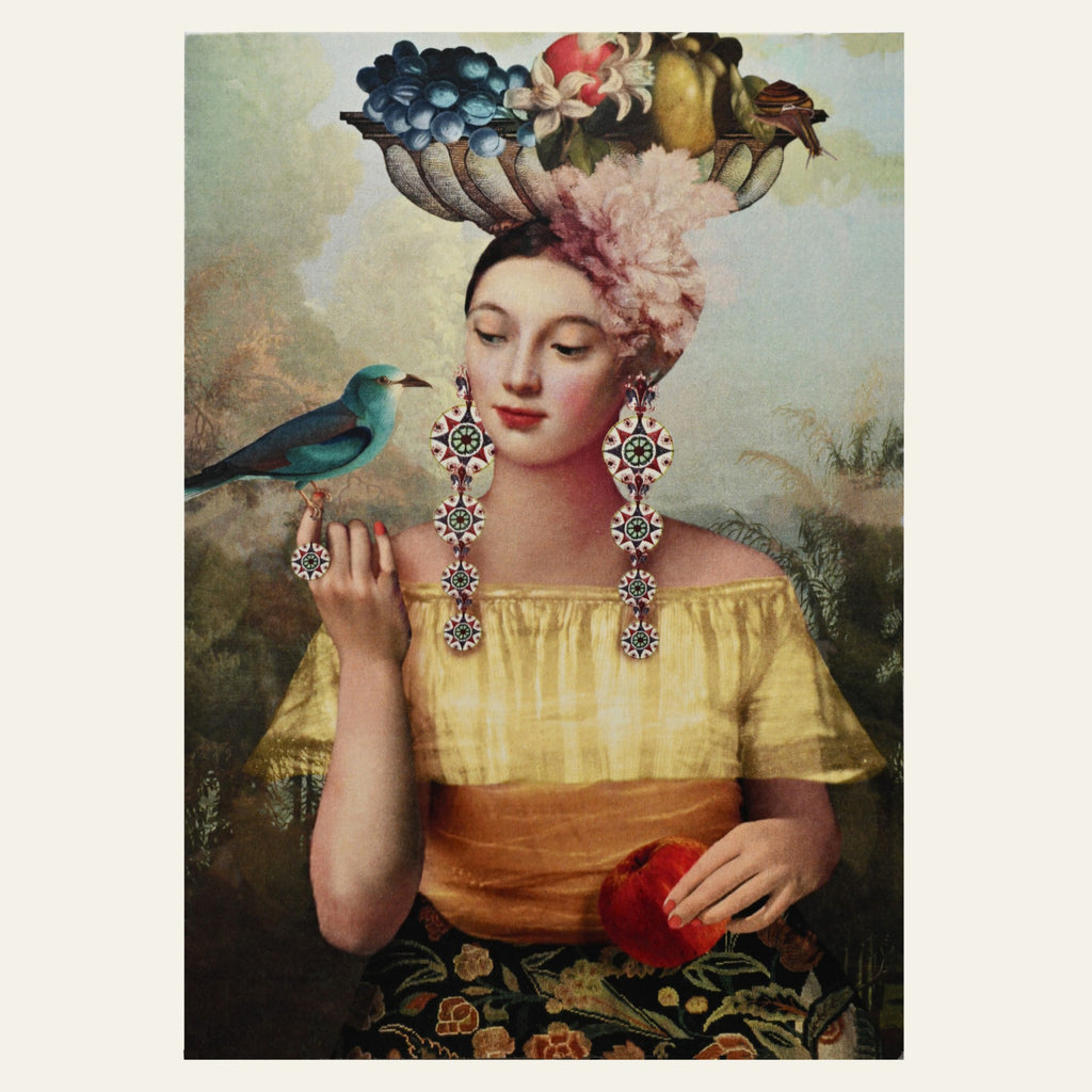 Vintage-style card by artist Catrin-Welz-Stein.