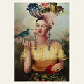 Vintage-style card by artist Catrin-Welz-Stein.