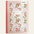 The popular 'Rose flutter stripe' notebook  by Cath Kidston.