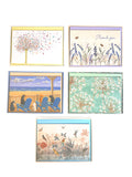 Ornate boxes of colourful note cards by Peter Pauper Press, New York.