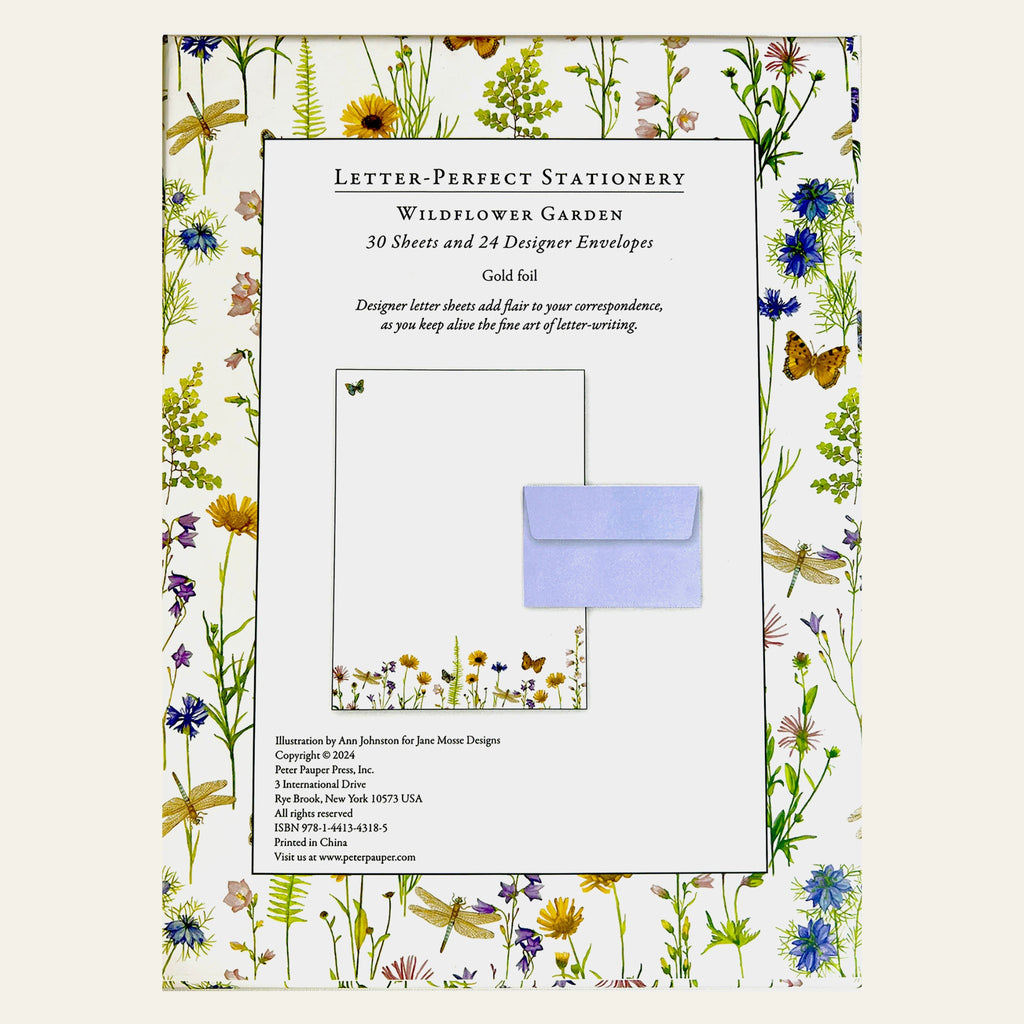 Quality letter-writing kit designed by Peter Pauper Press.