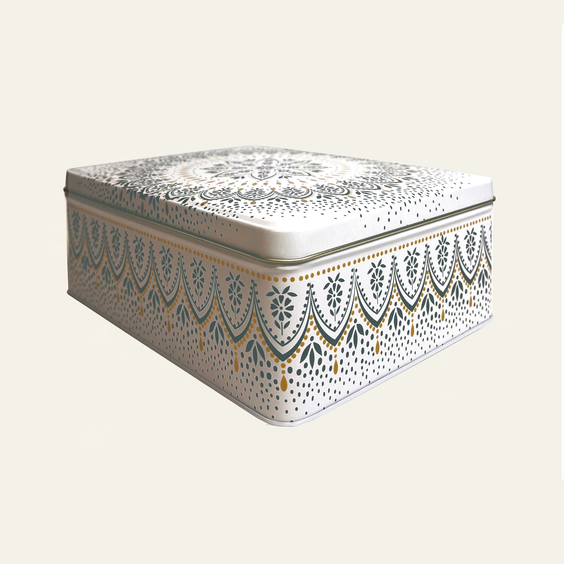 Sara Miller decor tin from her inspirational Artisanne Noir collection.
