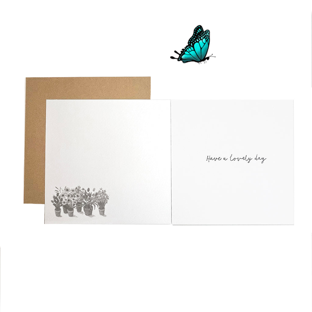 Colourful birthday card with wishes by the Almanac Gallery.