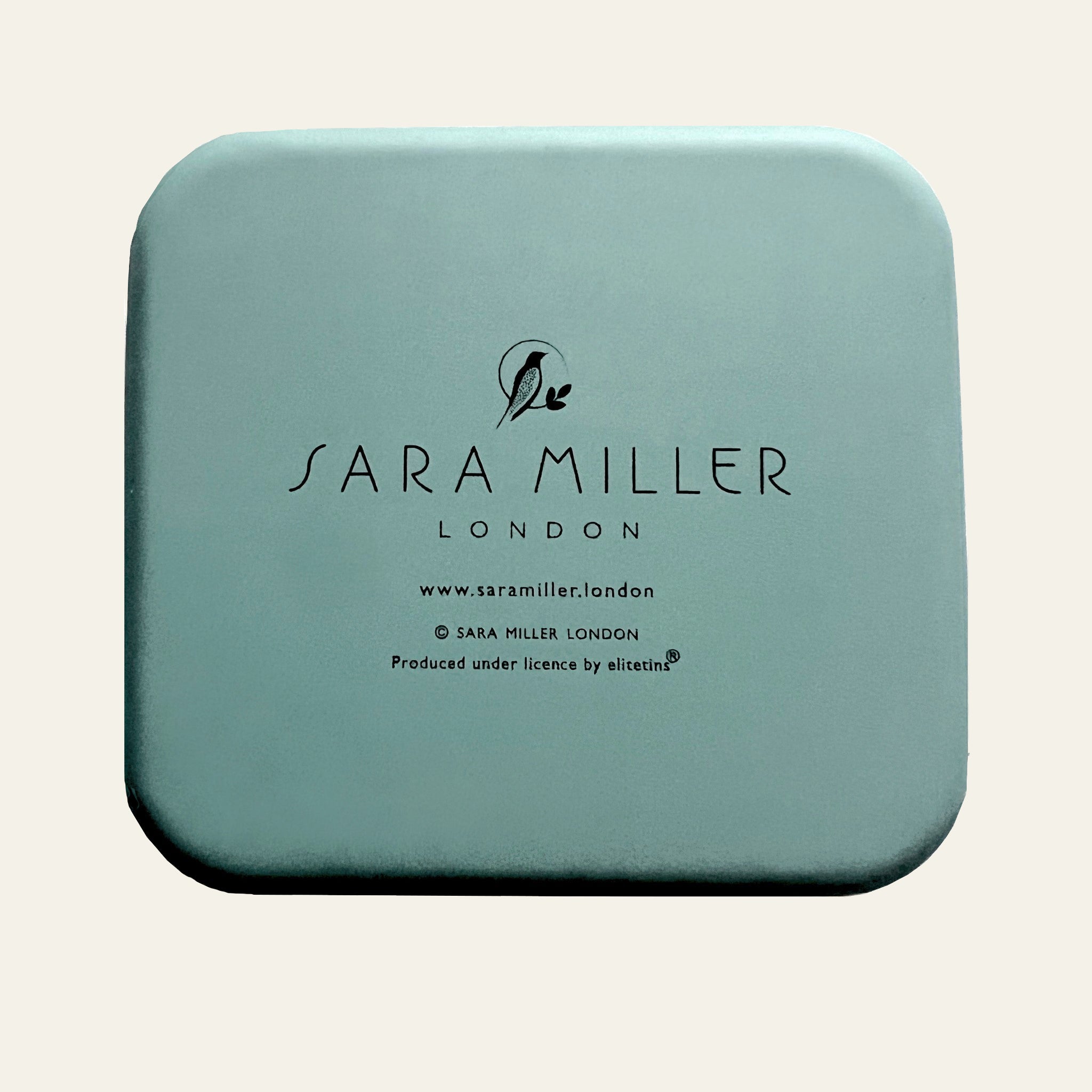 Sara Miller pocket tin with a beautifully detailed dapper dog design.