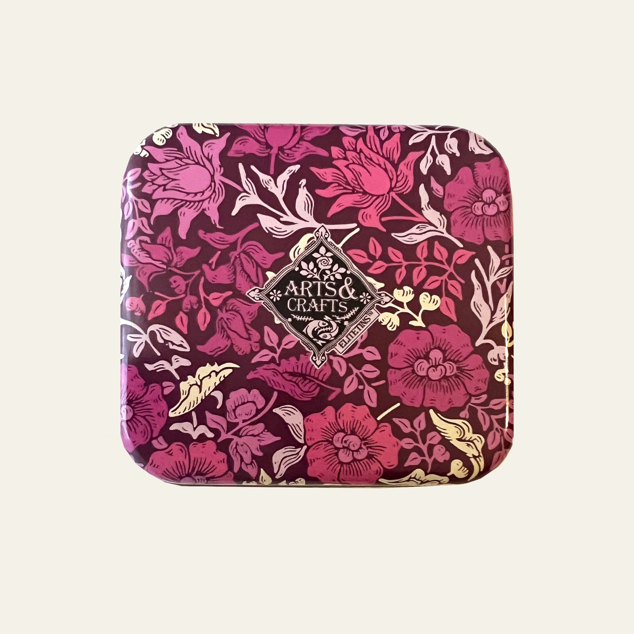 William Morris pocket tin with hinged lid.
