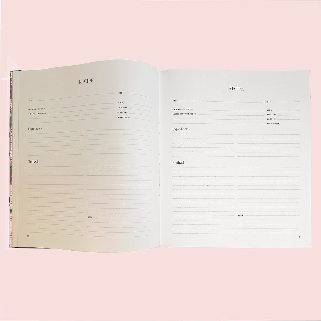 Heirloom Recipe Journal by Bespoke Letterpress.