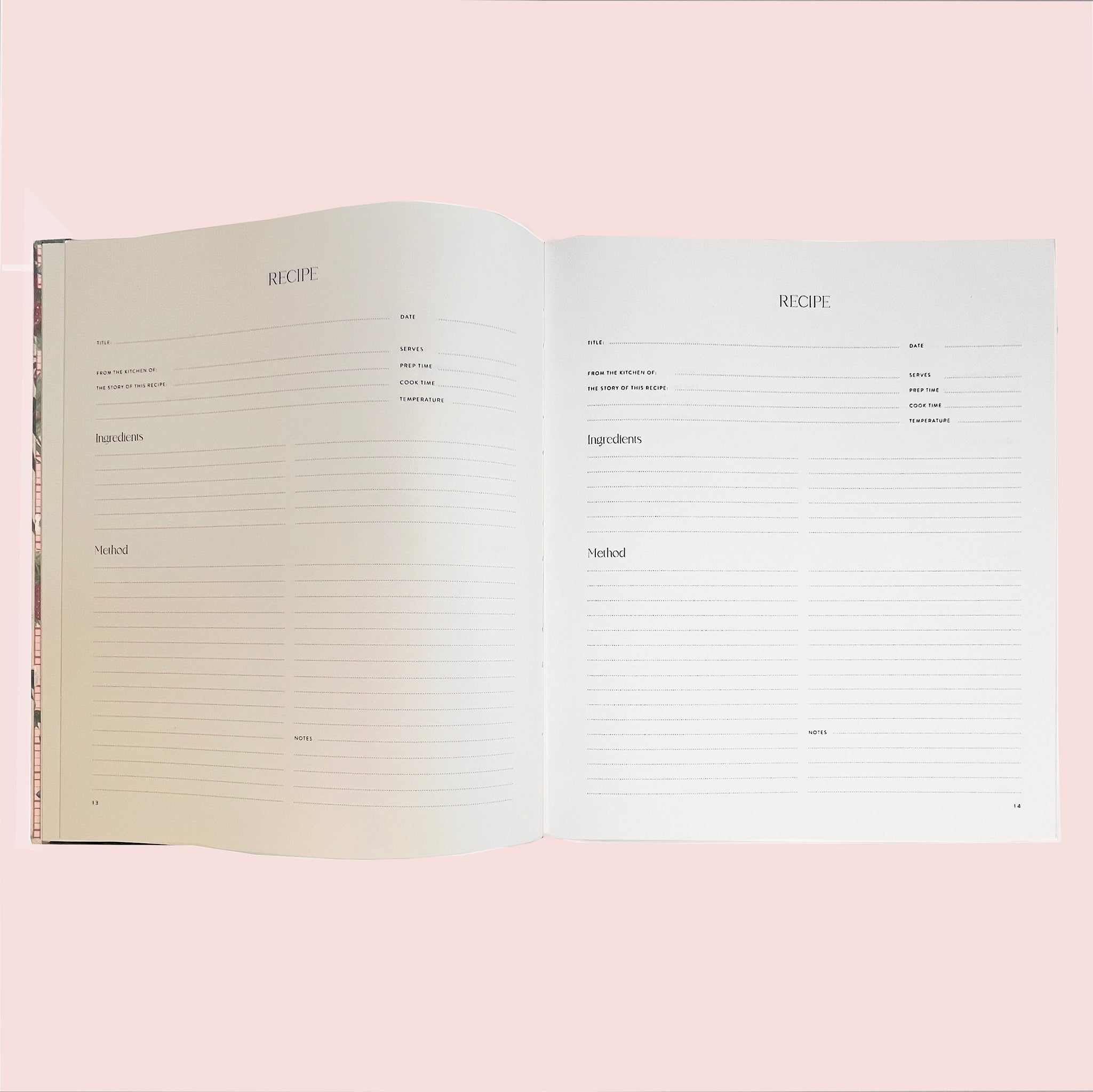 Heirloom Recipe Journal by Bespoke Letterpress.