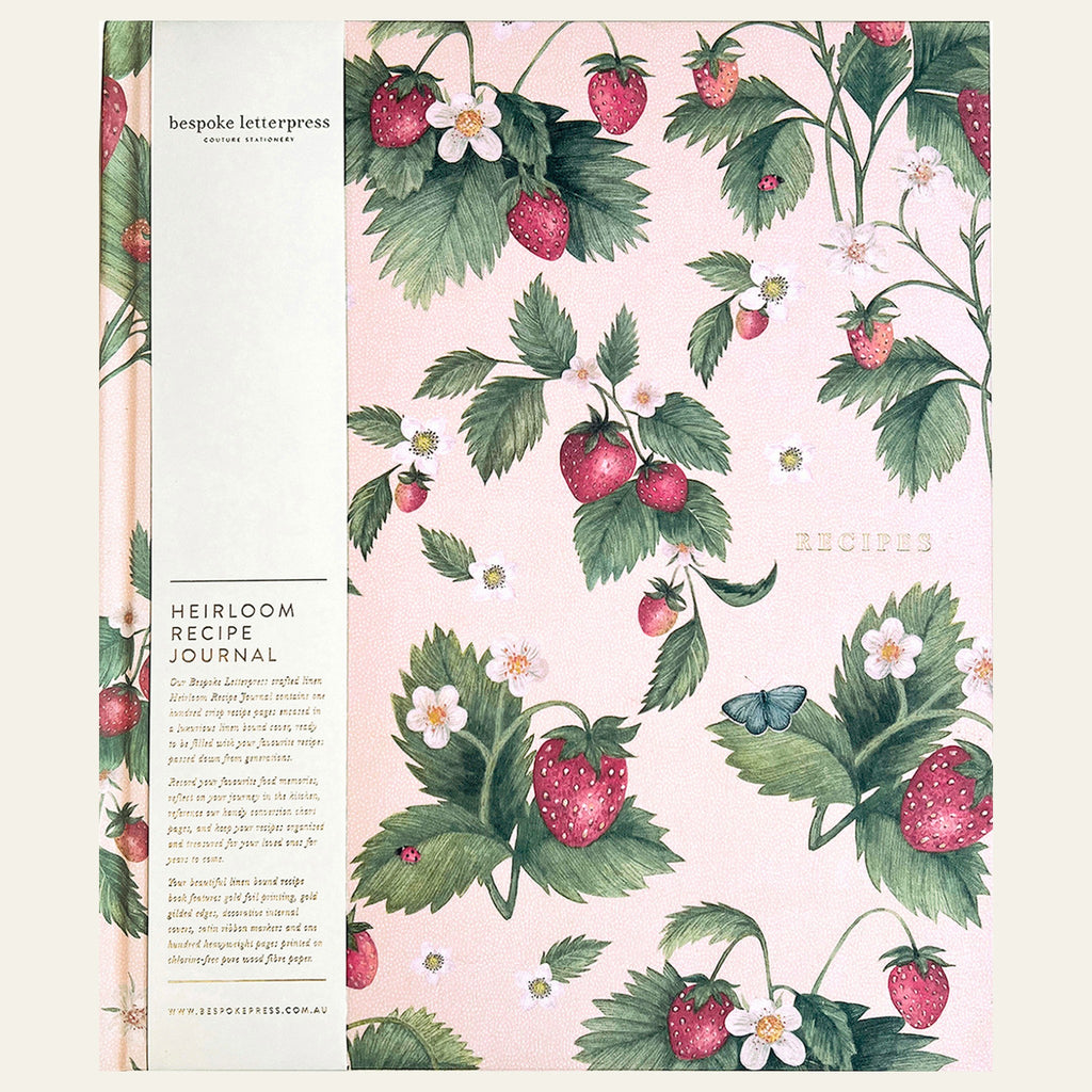 The Bespoke Letterpress Heirloom Recipe Journal.