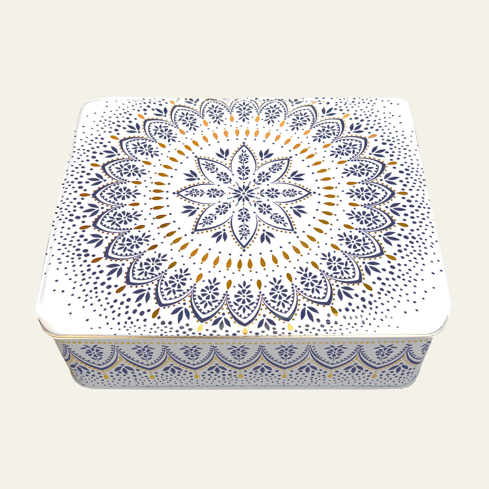 Sara Miller decor tin from her inspirational Artisanne Noir collection.