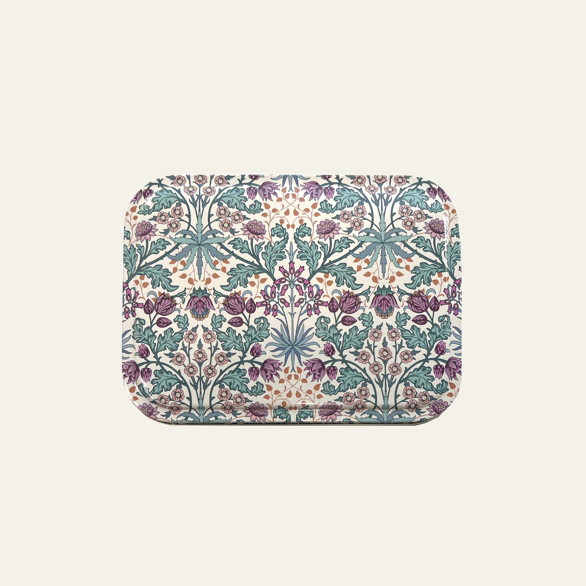 William Morris Woodland Weeds design on small tin by Arts & Crafts.