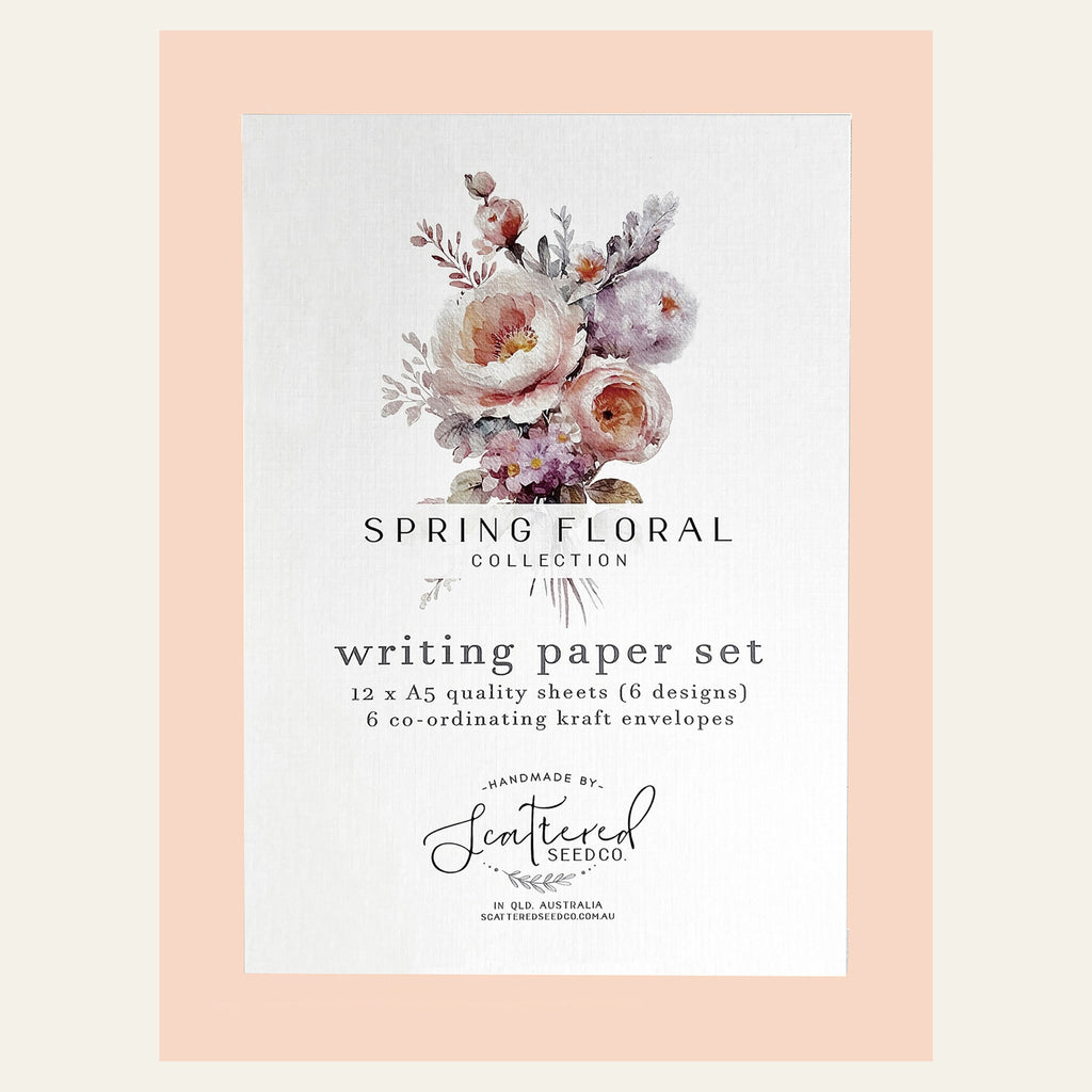 Australian paper letter-writing set by Scattered Seed Co.