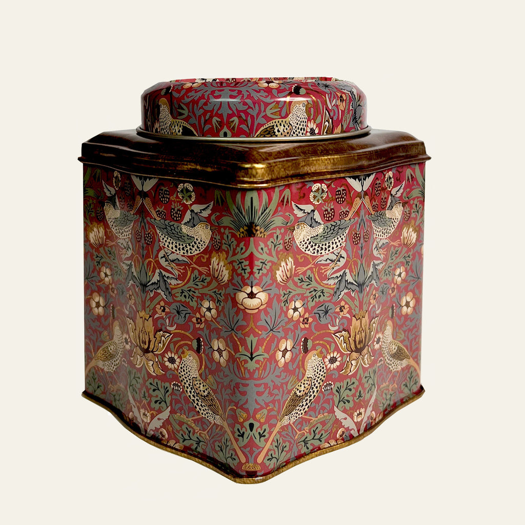 William Morris tea storage tin by Arts&Crafts.