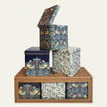 William Morris design on canister pack of three tins by Arts & Crafts.