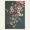 Tumbling nasturtium flowers on note card by Typoflora.
