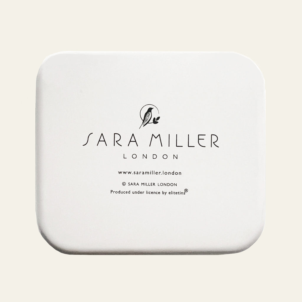 Sara Miller decor tin from her inspirational Artisanne Noir collection.