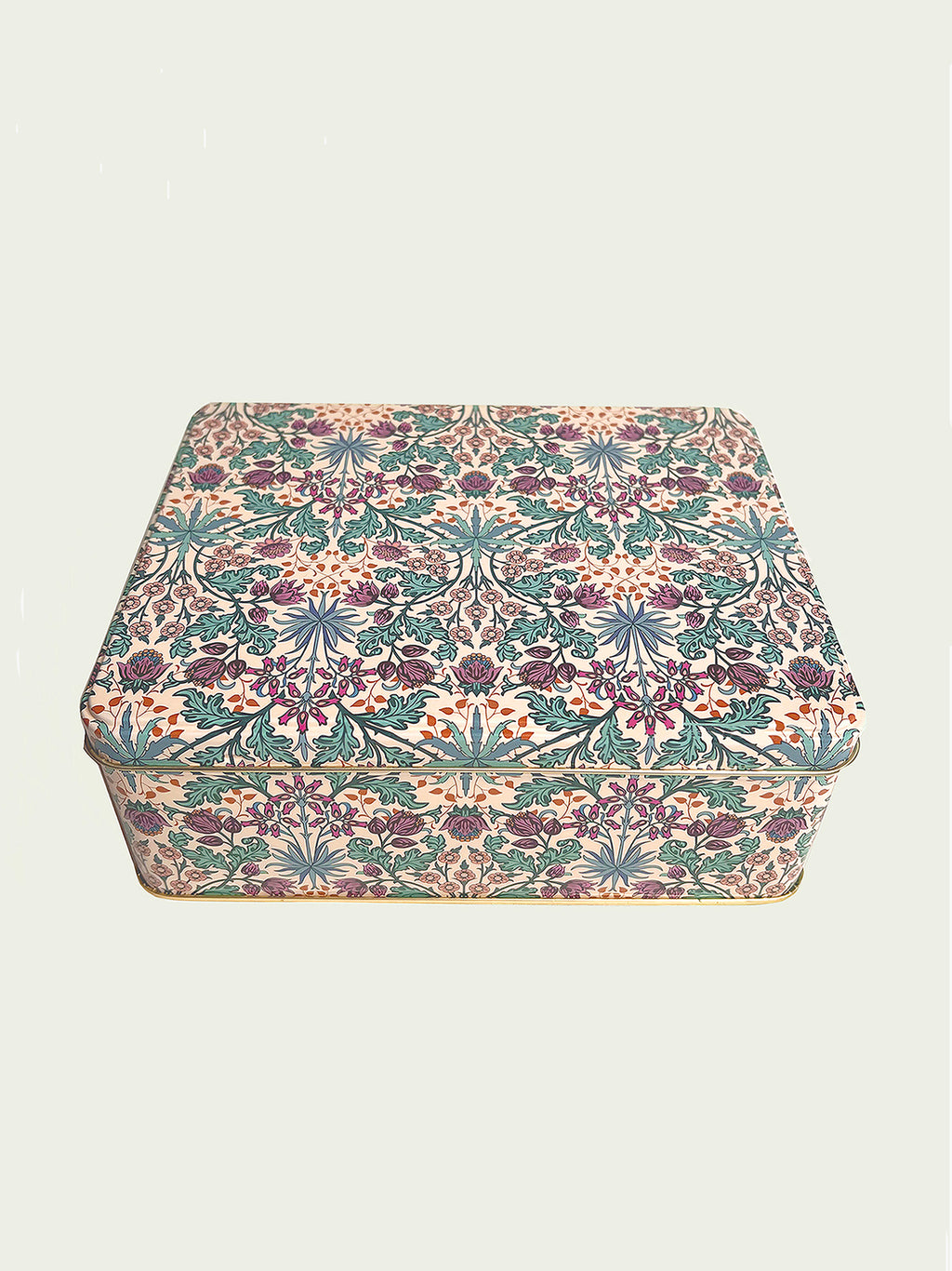 William Morris Woodland Weeds design on Arts & Crafts tin.