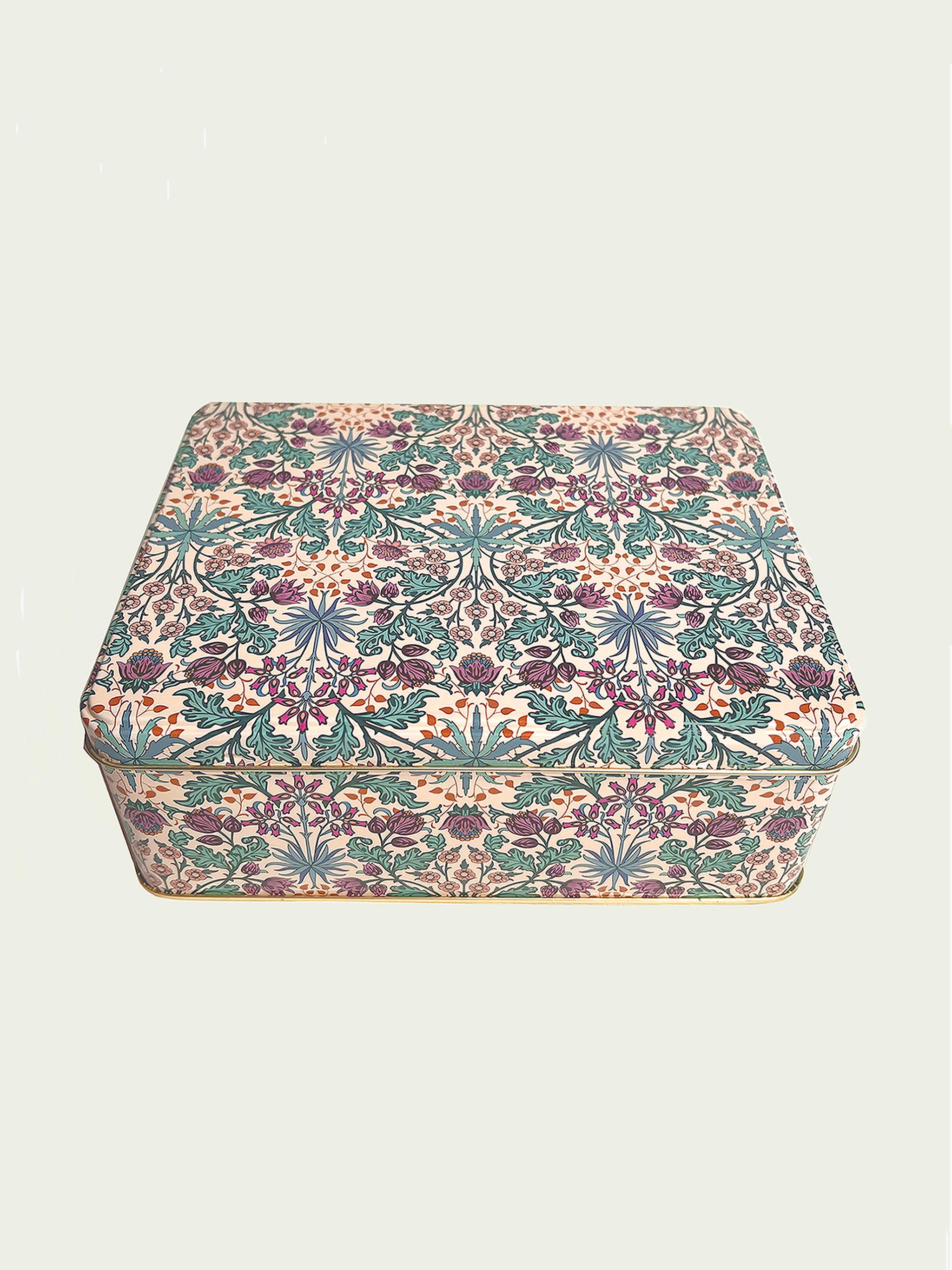 William Morris Woodland Weeds design on Arts & Crafts tin.