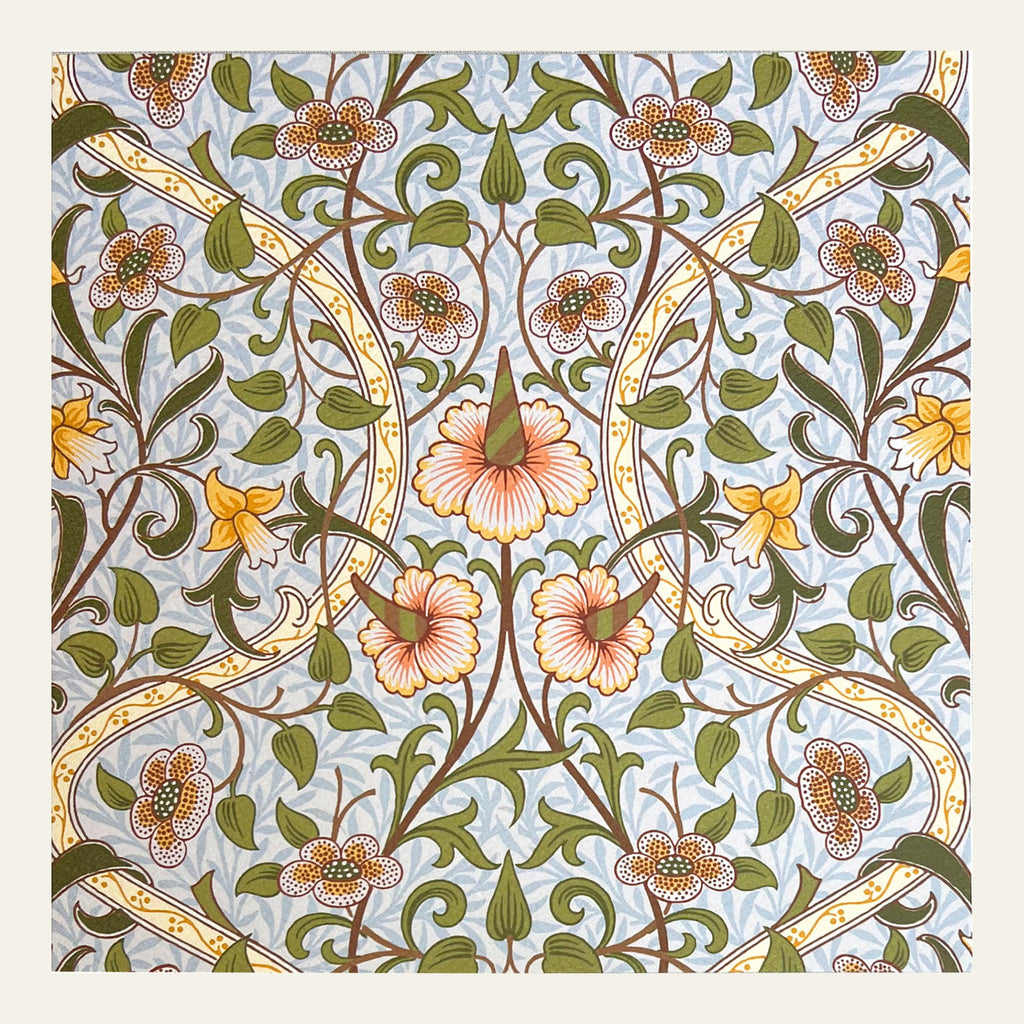 Card with William Morris design from the Victoria and Albert  Museum.