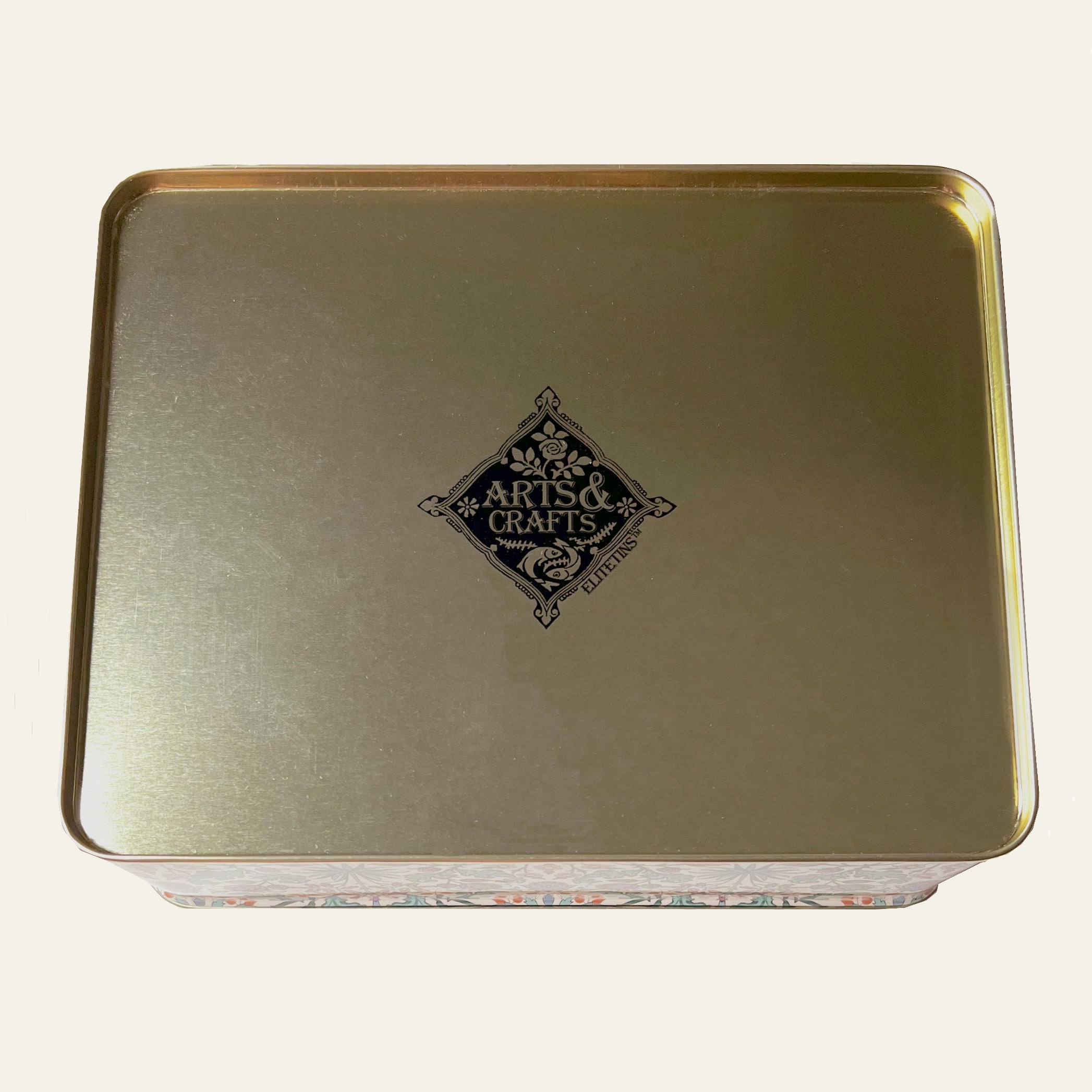 William Morris decorative tin by Arts & Crafts.
