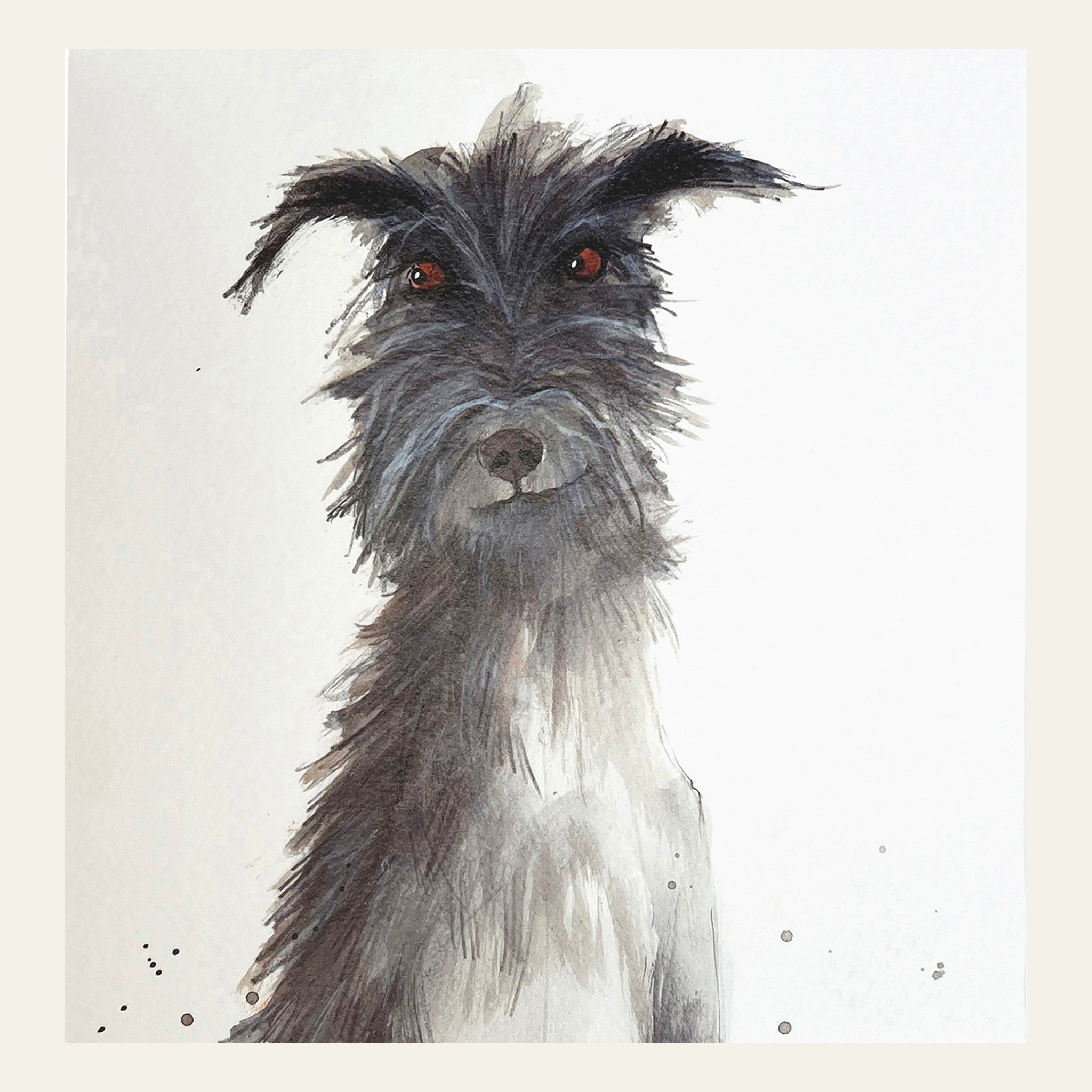 Greeting card known simply as 'Wolfhound' by the Almanac Gallery.